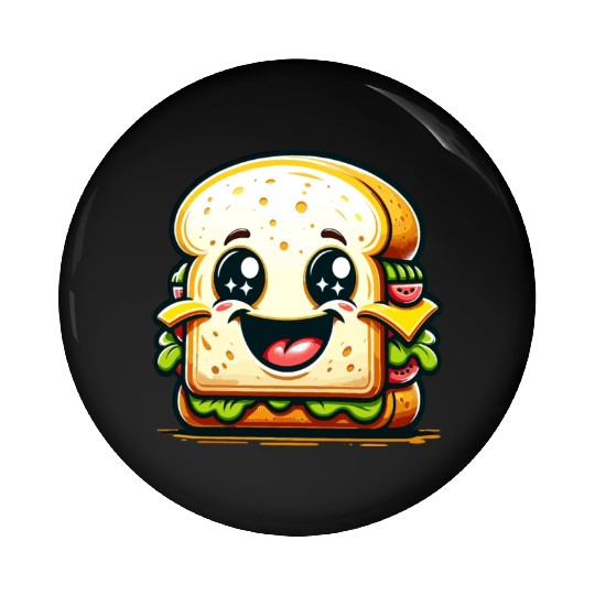 Laughing Sandwich – Lunchtime laughter Pin Buttons