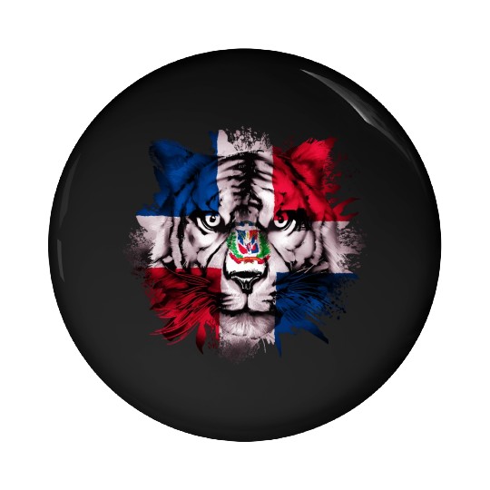 Dominican Republic Pin Buttons