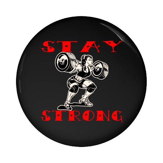 Stay Strong Him Her ©WhiteTigerLLC.Com LIKE US Pin Buttons