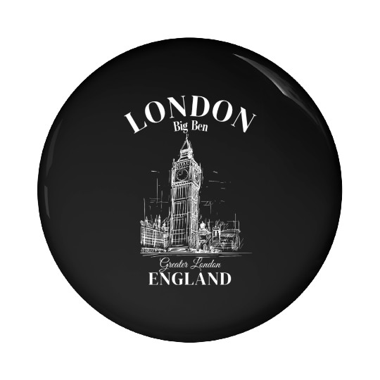 London Big Ben England Pin Buttons