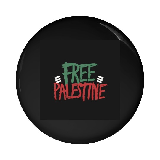 free free Palestine typography 2 Pin Buttons