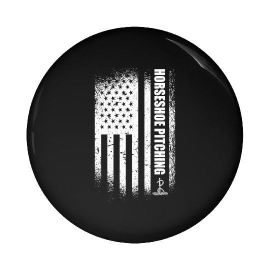 Horseshoe Pitcher Pin Buttons