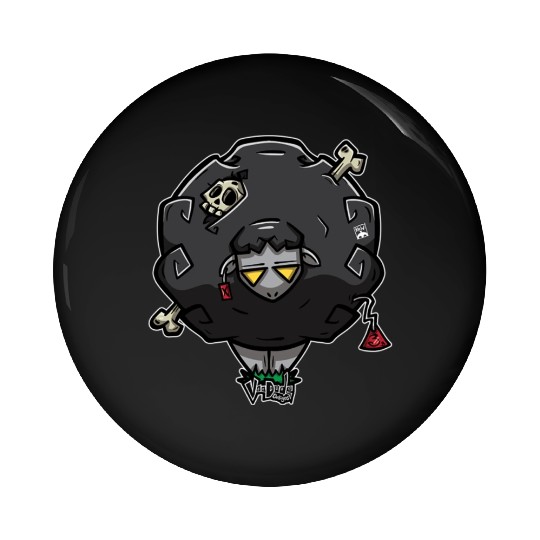 Black Sheep Pin Buttons