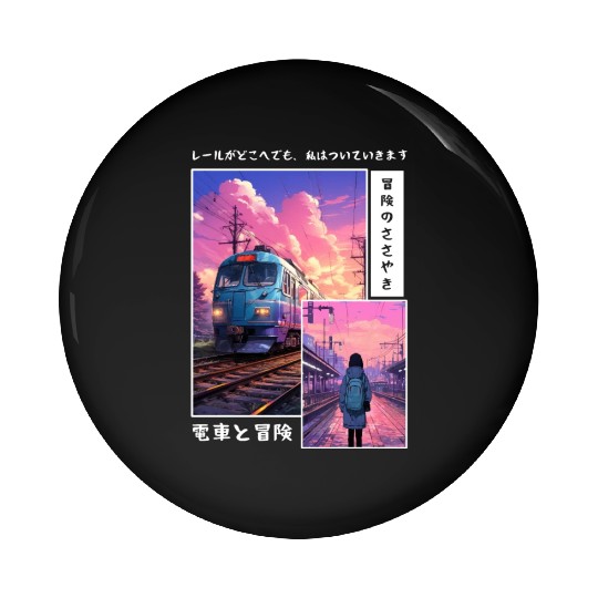 Ethereal Japanese Streetwear 90s Nostalgic Vaporwa Pin Buttons