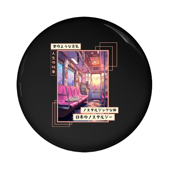Japanese Aesthetic Subway Streetwear Vaporwave Ret Pin Buttons