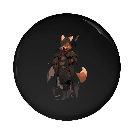 Dexterious Fox Rogue Pin Buttons