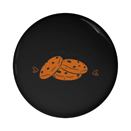 Sweet Indulgence" Cookie Design Pin Buttons