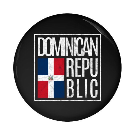 Dominican Republic Pin Buttons