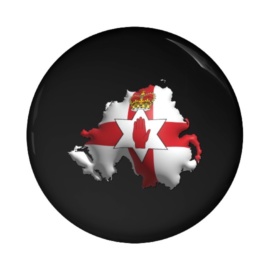 Northern Ireland - 3D Flag Map Pin Buttons