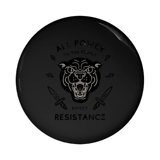 Black Panther All Power to the People Expect Pin Buttons