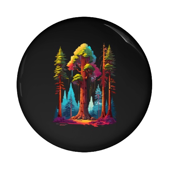 Redwood Forest - For Nature Lovers Pin Buttons