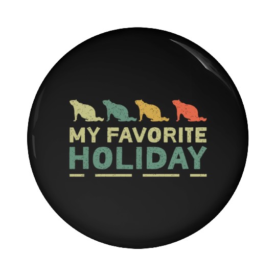 My Favorite Holiday Groundhog Day Pin Buttons