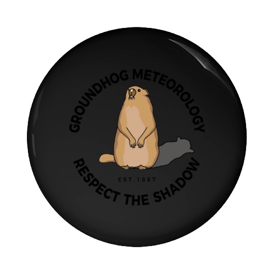 Animal Groundhog Spirit Rodent Happy Groundhog Day Pin Buttons