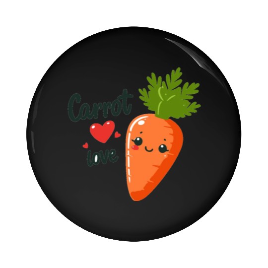 Carrot Love Pin Buttons