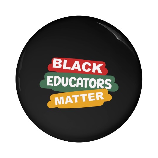 Black Educators Matter African History Teacher Men Pin Buttons