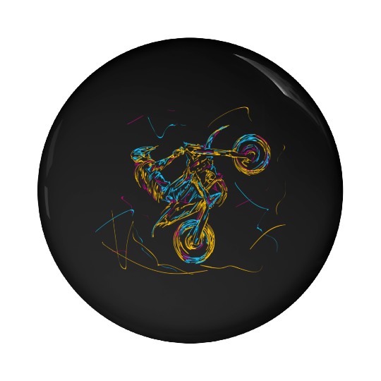 Dirt Bike Motocross Pin Buttons