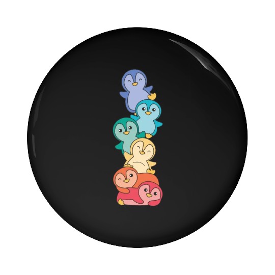 Rainbow Flag Gay Pride Lgbtq Penguin Cute Penguin Pin Buttons