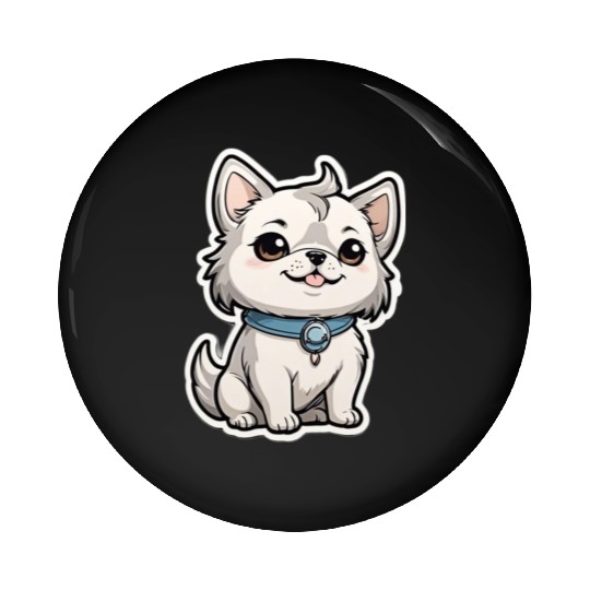cute dog design for Clothing Apparel Pin Buttons