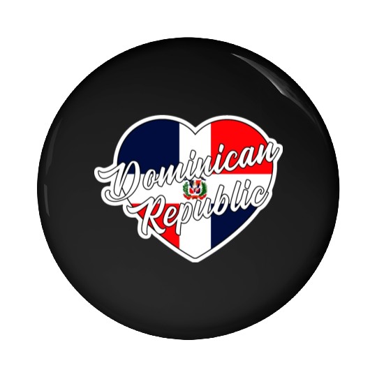 Dominican Republic Pin Buttons