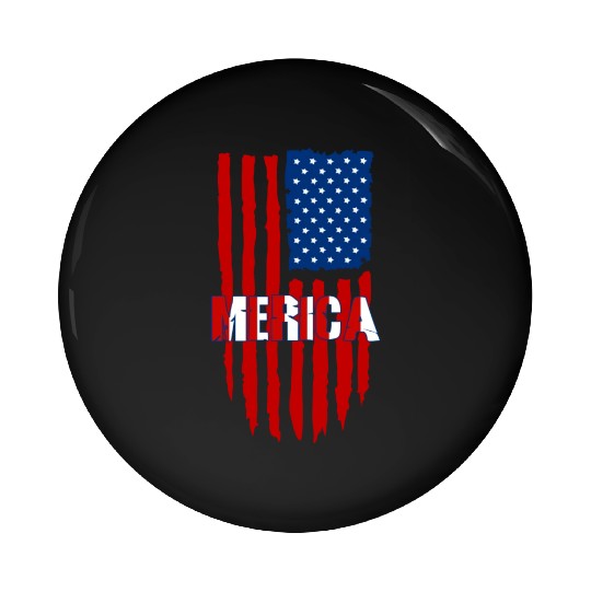 American Flag Merica Pin Buttons