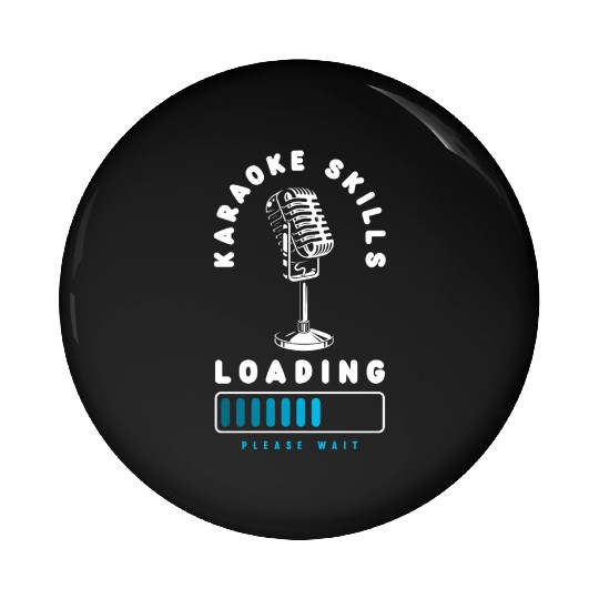 Funny Karaoke Singer Singing Musician Karaoke Gift Pin Buttons