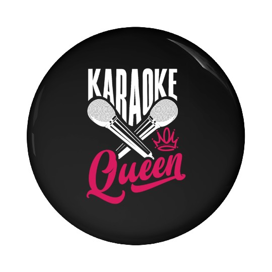 Funny Karaoke Singer Singing Musician Karaoke Gift Pin Buttons