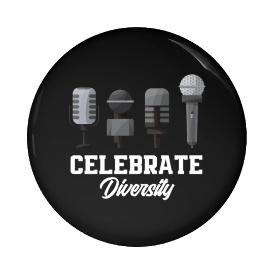 Funny Karaoke Singer Singing Musician Karaoke Gift Pin Buttons