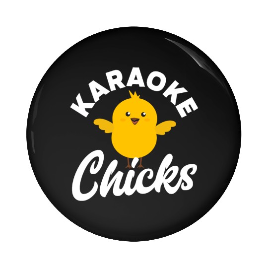 Funny Karaoke Singer Singing Musician Karaoke Gift Pin Buttons