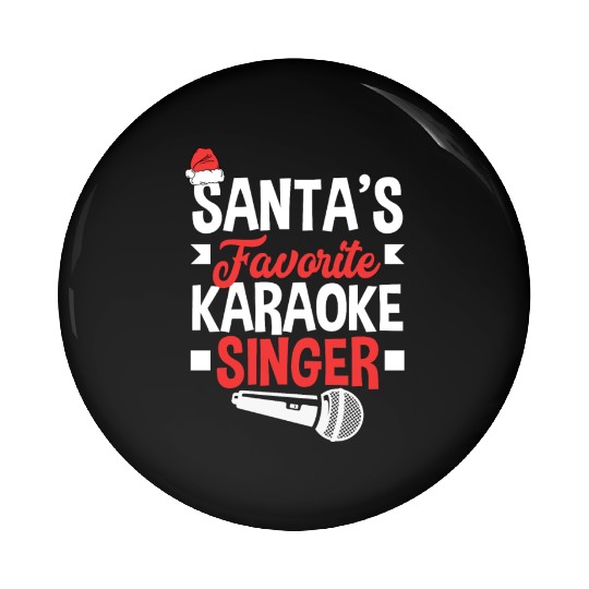 Funny Karaoke Singer Singing Musician Karaoke Gift Pin Buttons