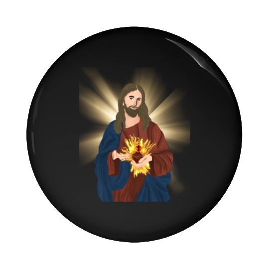 sacred heart of jesus Pin Buttons
