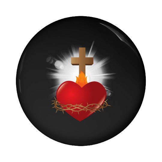 sacred heart of jesus Pin Buttons