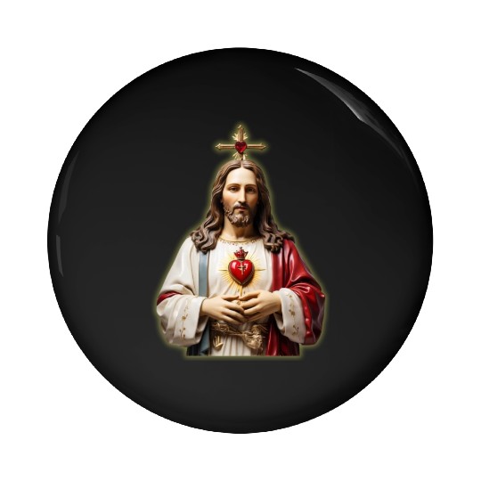 sacred heart of jesus Pin Buttons