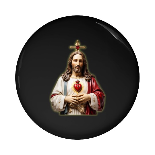sacred heart of jesus Pin Buttons