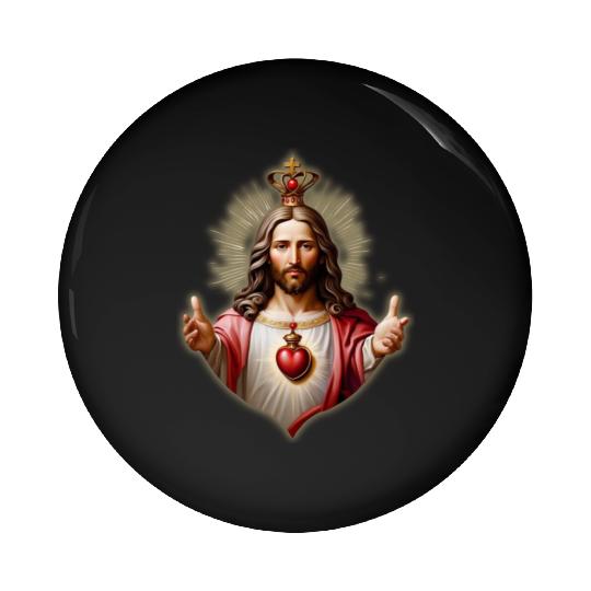 sacred heart of jesus Pin Buttons