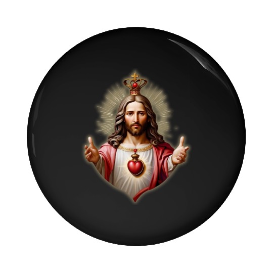 sacred heart of jesus Pin Buttons