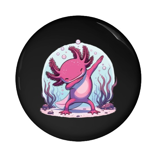 Dab Axolotl Dabbing For Axolotls Lovers Pin Buttons