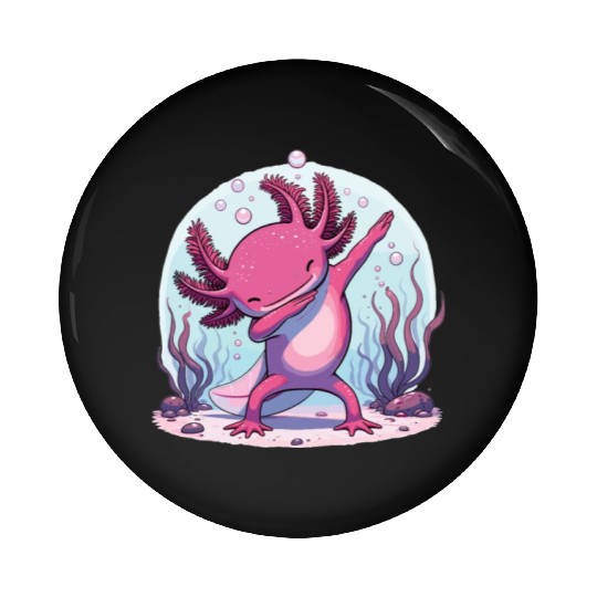 Dab Axolotl Dabbing For Axolotls Lovers Pin Buttons