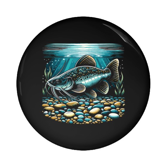 Corydoras Catfish Fish Lover Freshwater Aquarium Pin Buttons