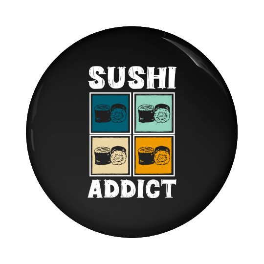 Sushi Delicious Kawaii Cuisine Pin Buttons