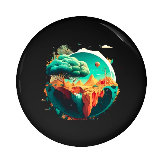 Green Earth Vibes: Eco-Friendly Pin Buttons