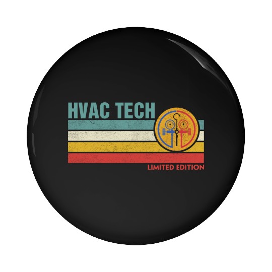 HVAC Technician Limited Edition Funny HVAC Mechani Pin Buttons
