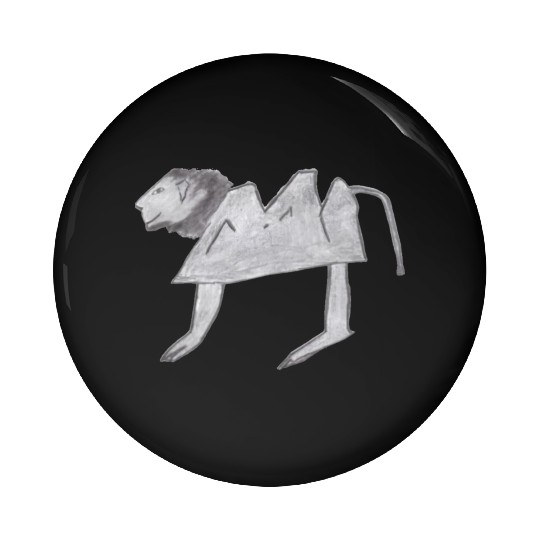 Mountain Lion Pin Buttons