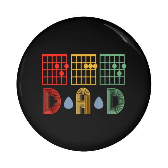Best Guitar Dad Ever Chords Dad Guitar Fathers Day Pin Buttons