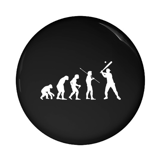 Evolution Baseball on Sticker Pin Buttons