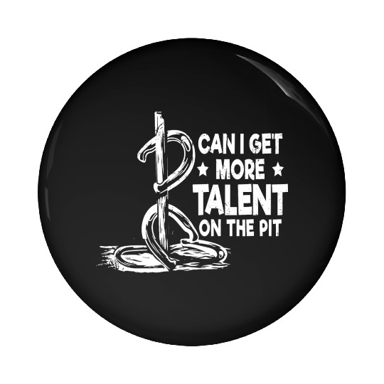 Funny Horseshoe Pitching Pin Buttons