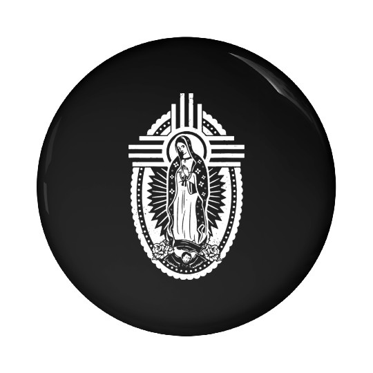 Blessed Virgin Mary Our Lady of Guadalupe Pin Buttons