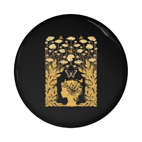 Fairy Butterfly Fairycore Naturecore Pin Buttons