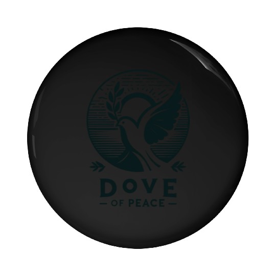 Serene Sunrise: Dove of Peace Pin Buttons