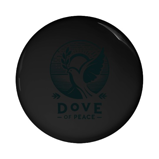 Serene Sunrise: Dove of Peace Pin Buttons