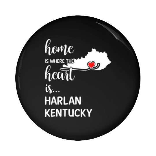 Harlan County Kentucky Is Where My Heart Is Gift Pin Buttons